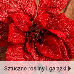 Sztuczne kwiaty i gałązki świąteczne zimowe