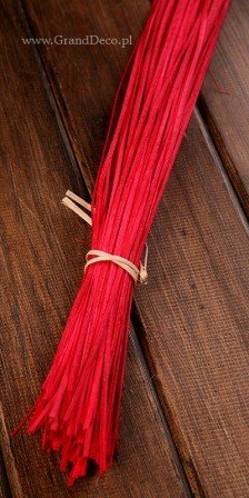Rattan strips - length 100 cm, bunch ca. 50 g - red