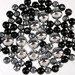 Pearls, decorative beads 50g silver and black 