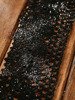 Baumwollspitze schwarz Glitter 55mm / 200 cm
