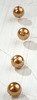 Girlande Perlen 200 cm - golden