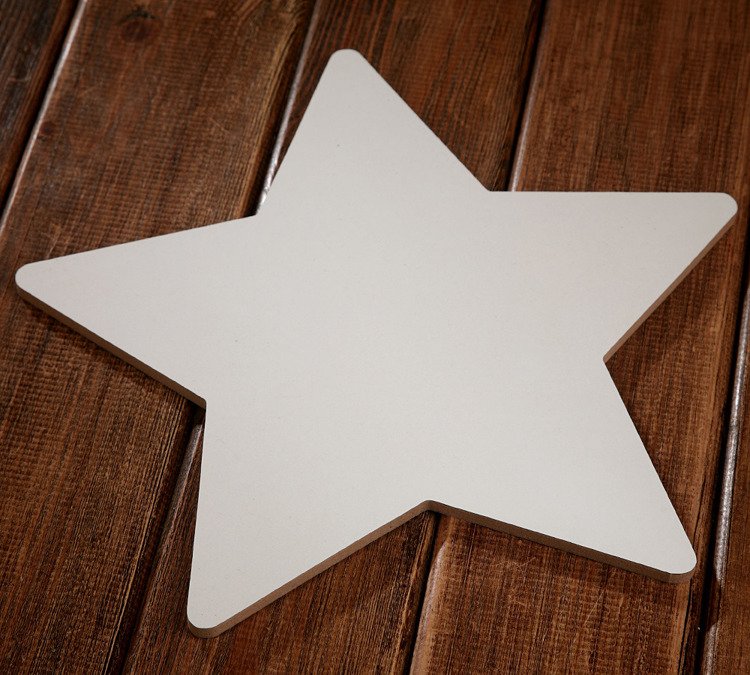 Gwiazda  drewniana  wybielana  26 cm