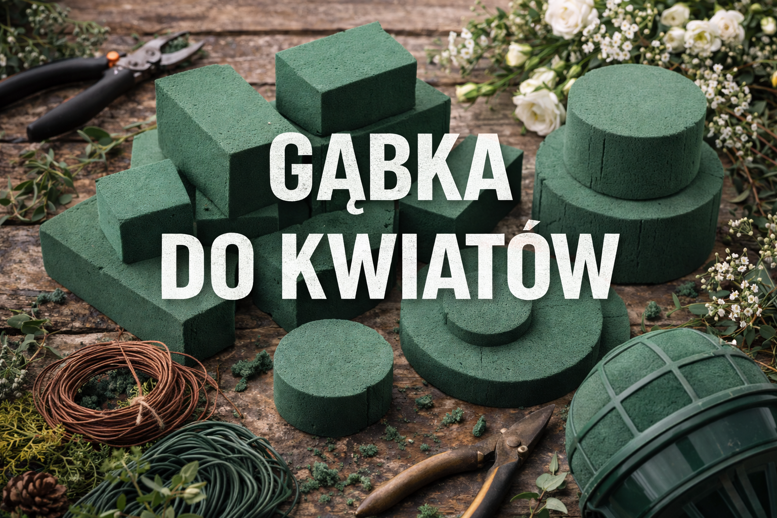 GĄBKA FLORYSTYCZNA - GĄBKA DO KWIATÓW - PIANKA DO UKŁADANIA KWIATÓW