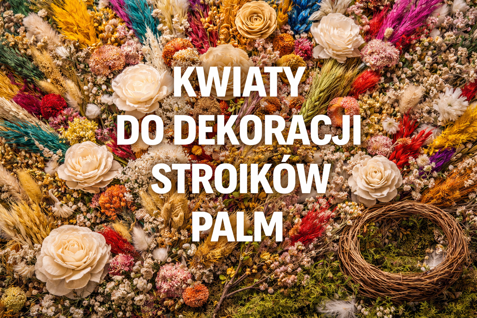 kwiaty do dekoracji stroików palm