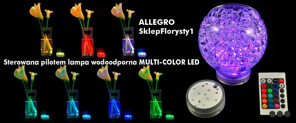 BAZA lampa led wodoodporna na pilota