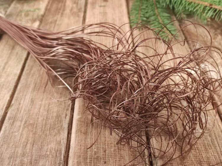 Curly bronze bouquet 40 cm
