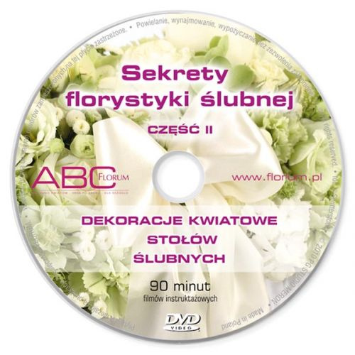 DVD set - The Secrets of a Wedding Florist, vol.1-2-3/2010