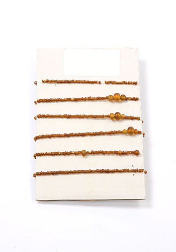 Garland amber beads 100 cm
