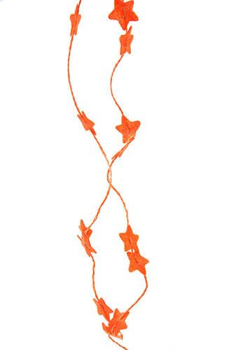 Garland stars orange 100 cm