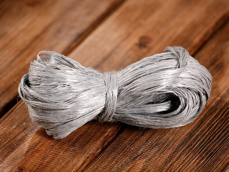 Raffia 15 m / width 2cm, silver