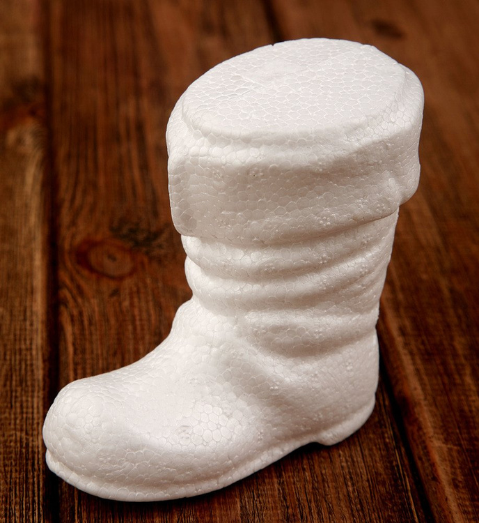 Styrofoam ball Mikołaj&rsquo;s shoe 3 pcs / pack 10/10 cm | other styrofoam