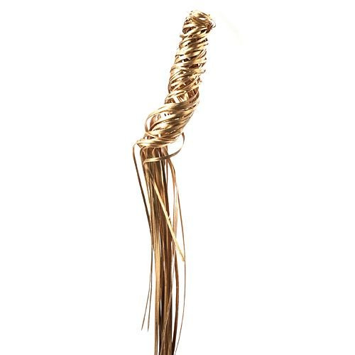 Ting-ting, curly, gold, 70 cm, 12 pcs/bunch