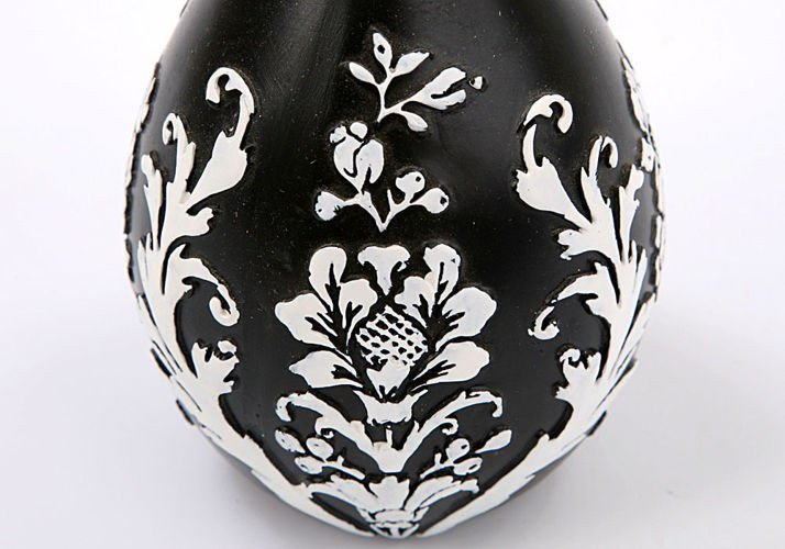 Vase of black oriental style 16 cm