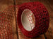 Burgundy net ribbon width 50 mm length 5 m