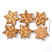 Set - 6 wooden stars on clamps 4.5