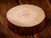 Slice of spruce wood, D 10-12 cm, T 2-4 cm