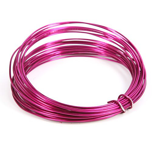 Aluminiumdraht Blumenring 5 m - Fuchsia
