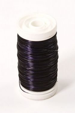 Einfarbiger Kupferdraht auf einer Spule 75g - violett 70-80 Meter