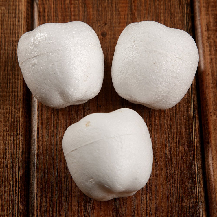 Weihnachtskugeln, Styroporanhänger, 4,5 cm Äpfel, 6 Stück / Pack
