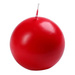 Kerze Kugel, Durchmesser 7 cm - rot