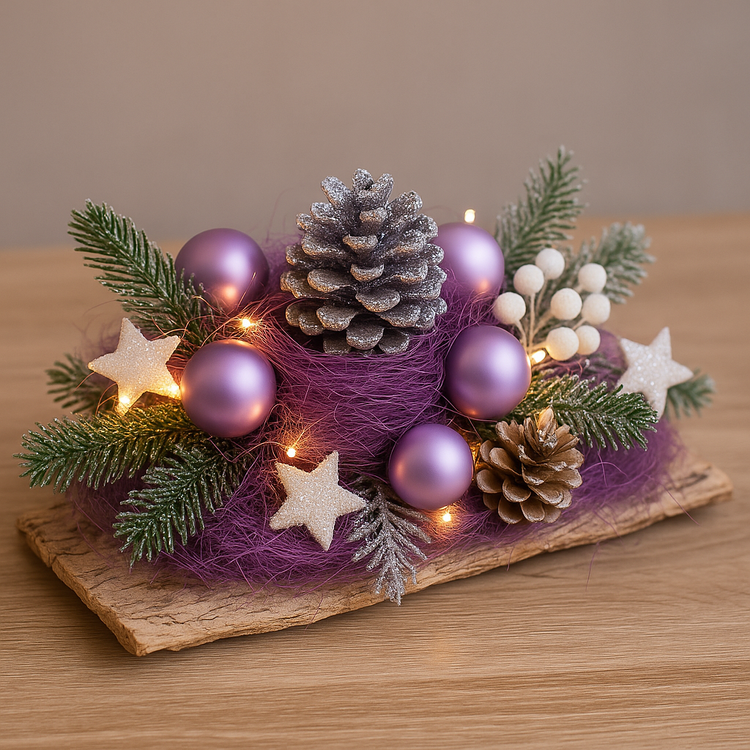 Natural sisal prepacked 500 g, violet