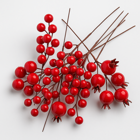 Äpfel auf einem Draht, Weihnachtsdekoration