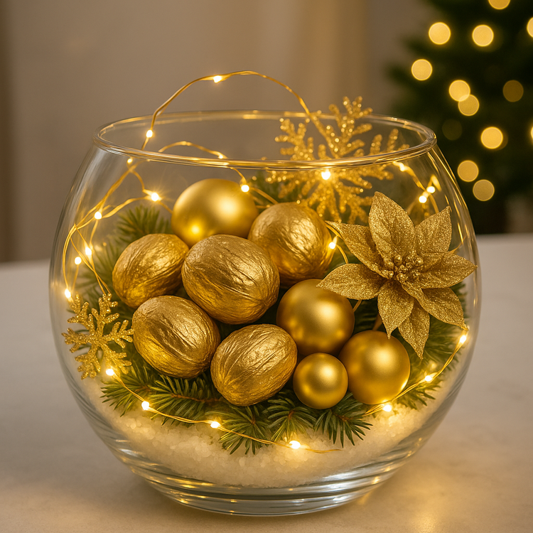 Gold Amra dyed balls, ca.12pcs