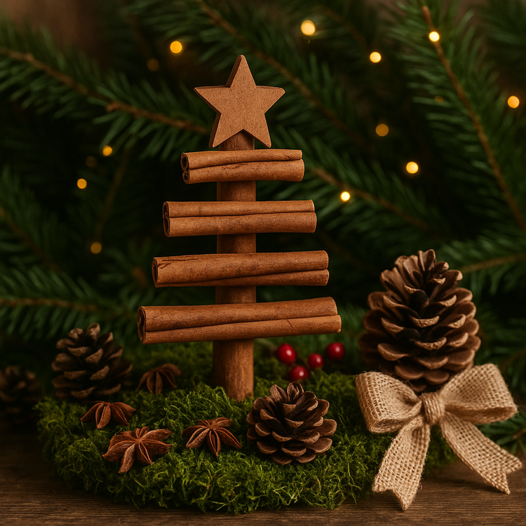 Weihnachtsschmuck, 12/16 cm Juteseil Weihnachtsbaum