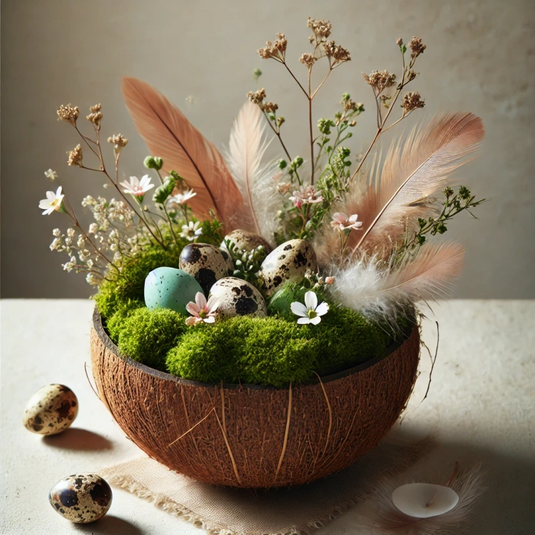 Quail blown eggs 6pcs/pkg