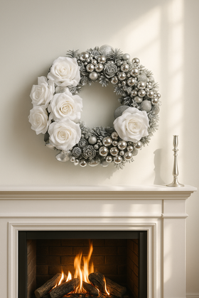 Christmas wreath Reed for Christmas about 40 cm