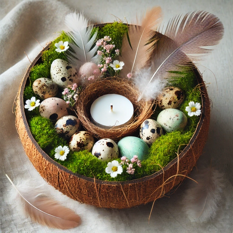 Quail blown eggs 6pcs/pkg