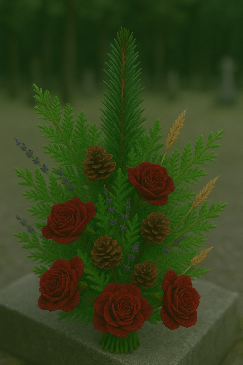 Wreath 35-40 cm purpkle