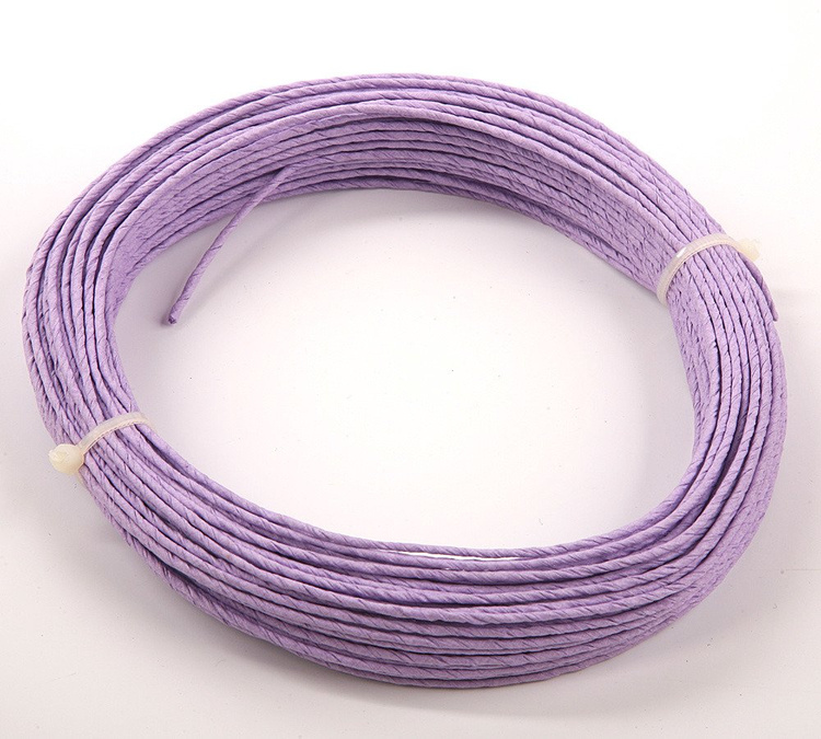 Blumendraht aus 12m violettem Papier