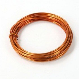 Floral Aluminium wire 5 m - orange