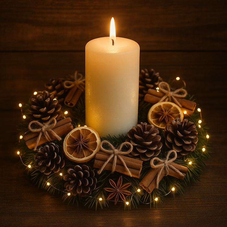 Mountain pine cone, 12 pcs/pkg, purple