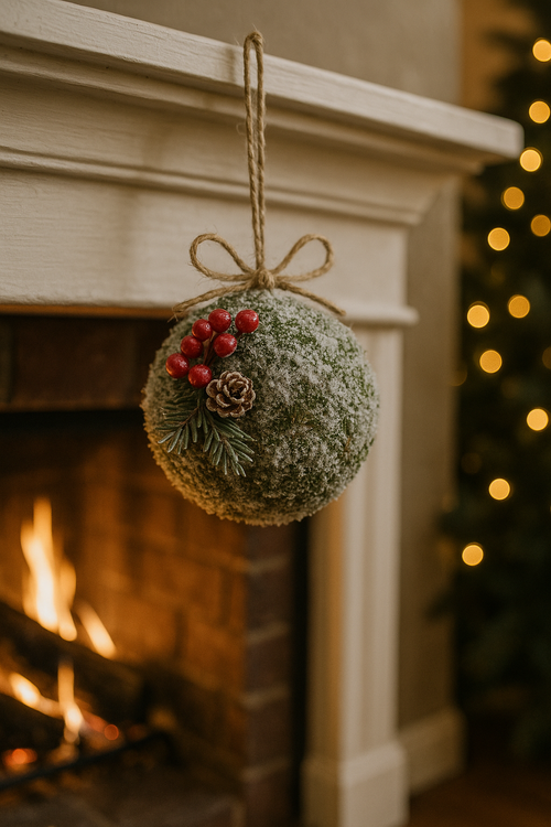 Hanger of bark, 16 cm