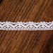 Weiße Baumwollspitze, 10 mm lang, 200 cm