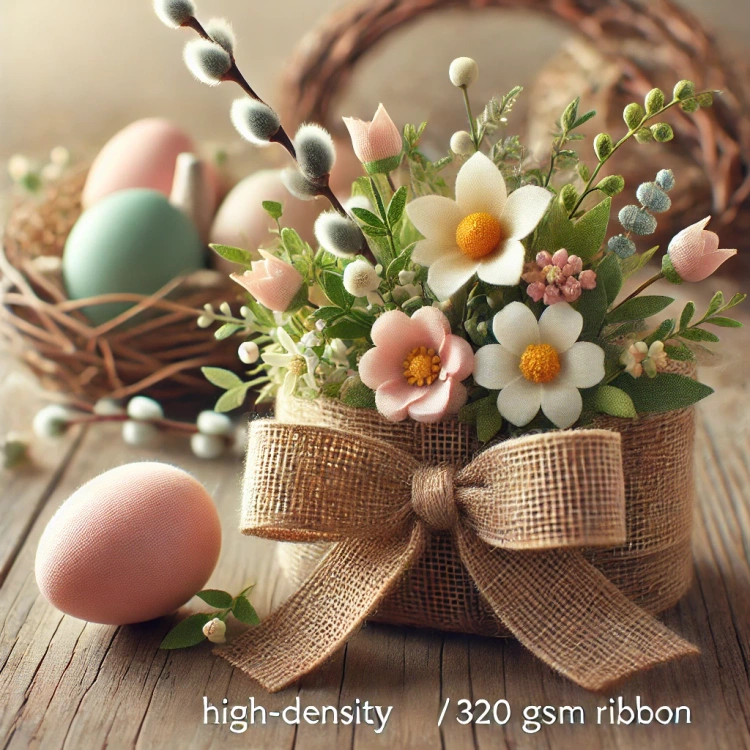 Jute ribbon 5cm x 10 m - natural