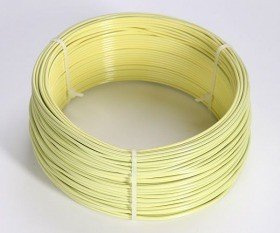 Floristic wire aluminum ring 5 m pastel green