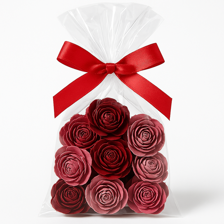 Zedernrosen 6 Stck Köpfchen rosa