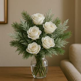 Künstliche Rosen entwickelt weiß weiß 3 Stück / Pack