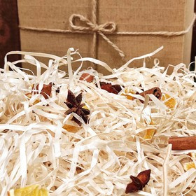 Wood wool - bleached 20 / 20cm