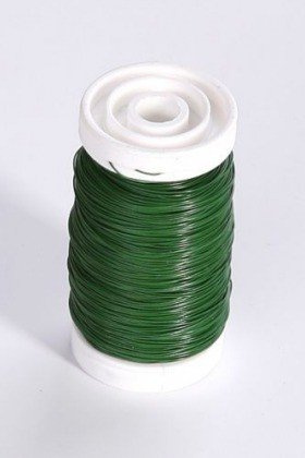 Stahldraht auf Spule 100 g - grün