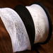Taffeta ribbon with wire width 40 mm length 10m white