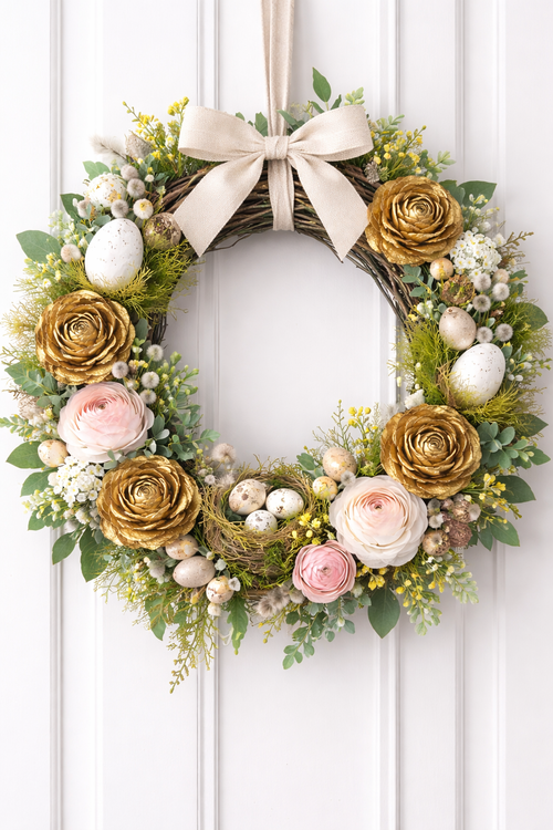 Zedernrosen 6 Stck Köpfchen braun,golden,natürlich