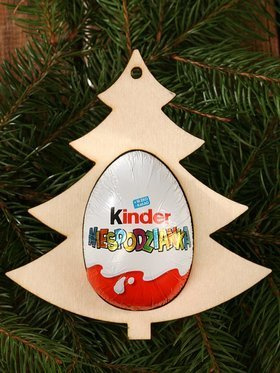 Wooden Christmas ornament,  Christmas tree pendant 11/12 cm