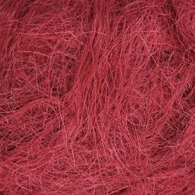 Natürliches Sisal, abgepackt, 50 g, dunkelrosa