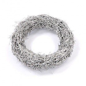 Faschinenkranz silbern 17 cm