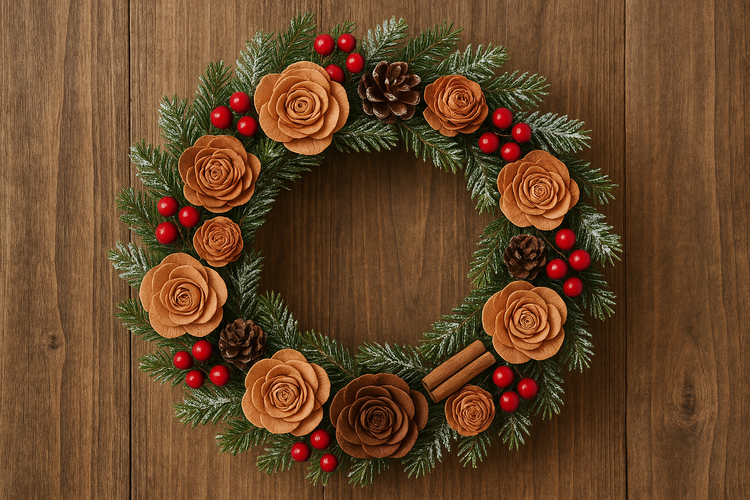 Dried salt flowers 45-50 pcs / pack - natural browns