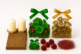 Gehänge aus Baumrinde, 16 cm